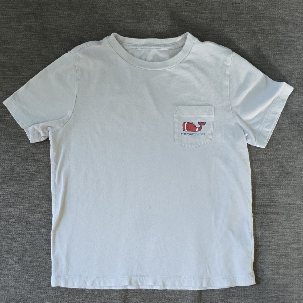 Vineyard Vines Boys' Football Whale Short-Sleeve Pocket Tee